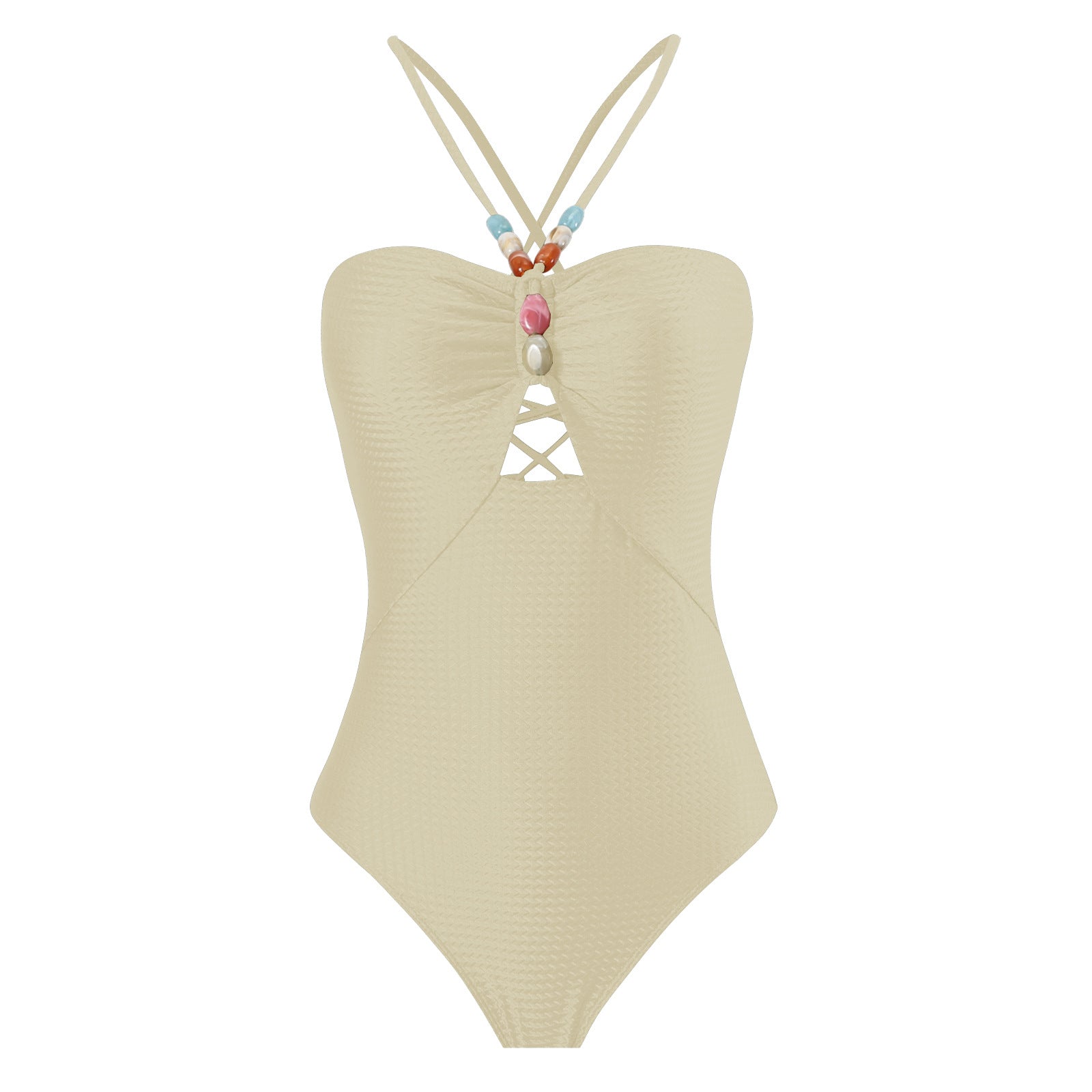 Arrival Solid Color One Piece Women Swimwear Suit French Retro Covering Belly Thin Swimming Bella Mia